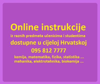 ONLINE INSTRUKCIJE iz raznih predmeta